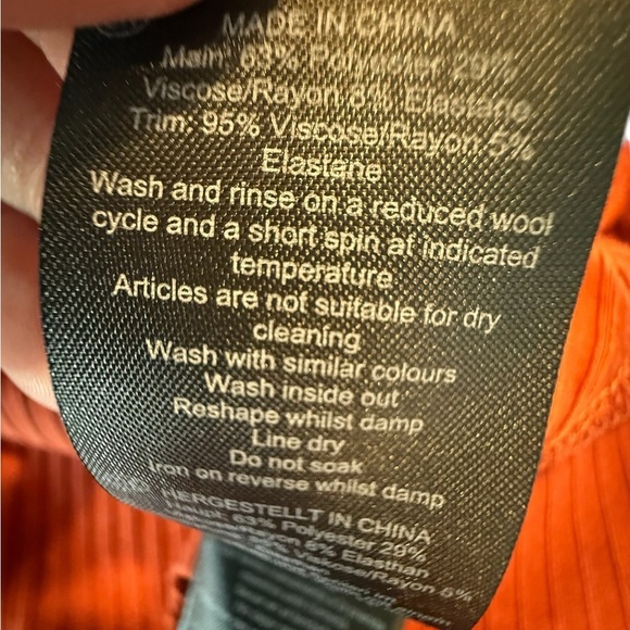 HOBBS London Rib Hatty Jersey Dress in Pecan Brown Rust NEW - Picture 9 of 14